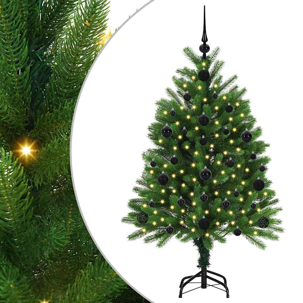 Albero di Natale con 150 LED con supporto-Luci decorative natalizie Verde 120 cm PE 407482