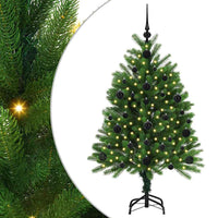 Albero di Natale con 150 LED con supporto-Luci decorative natalizie Verde 120 cm PE 407482