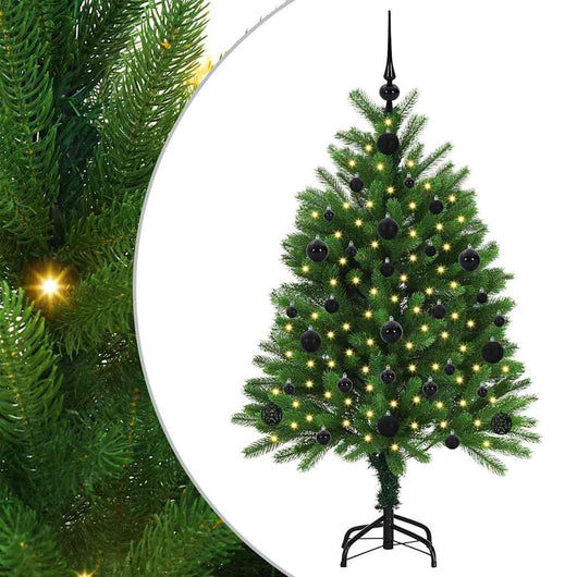 Albero di Natale con 150 LED con supporto-Luci decorative natalizie Verde 120 cm PE 407482