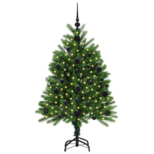 Albero di Natale con 150 LED con supporto-Luci decorative natalizie Verde 120 cm PE 407482