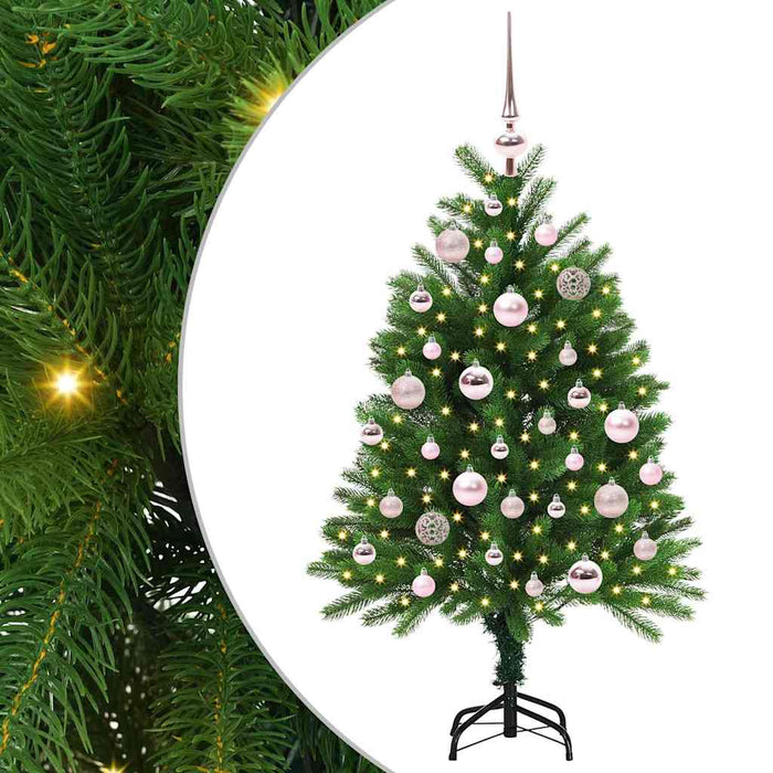 Albero di Natale con 150 LED con supporto Verde 120 cm PE 3396311