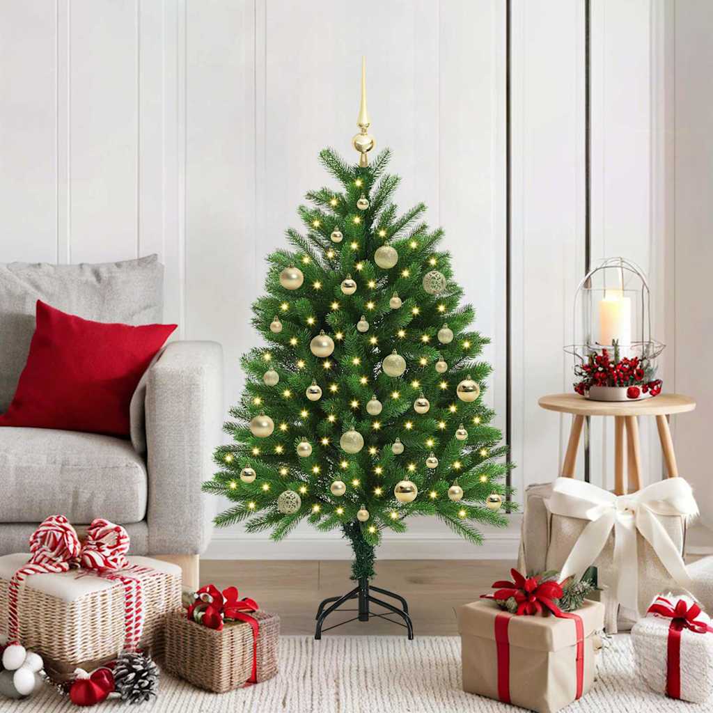 Albero di Natale con 150 LED con supporto Verde 120 cm PE 3396313