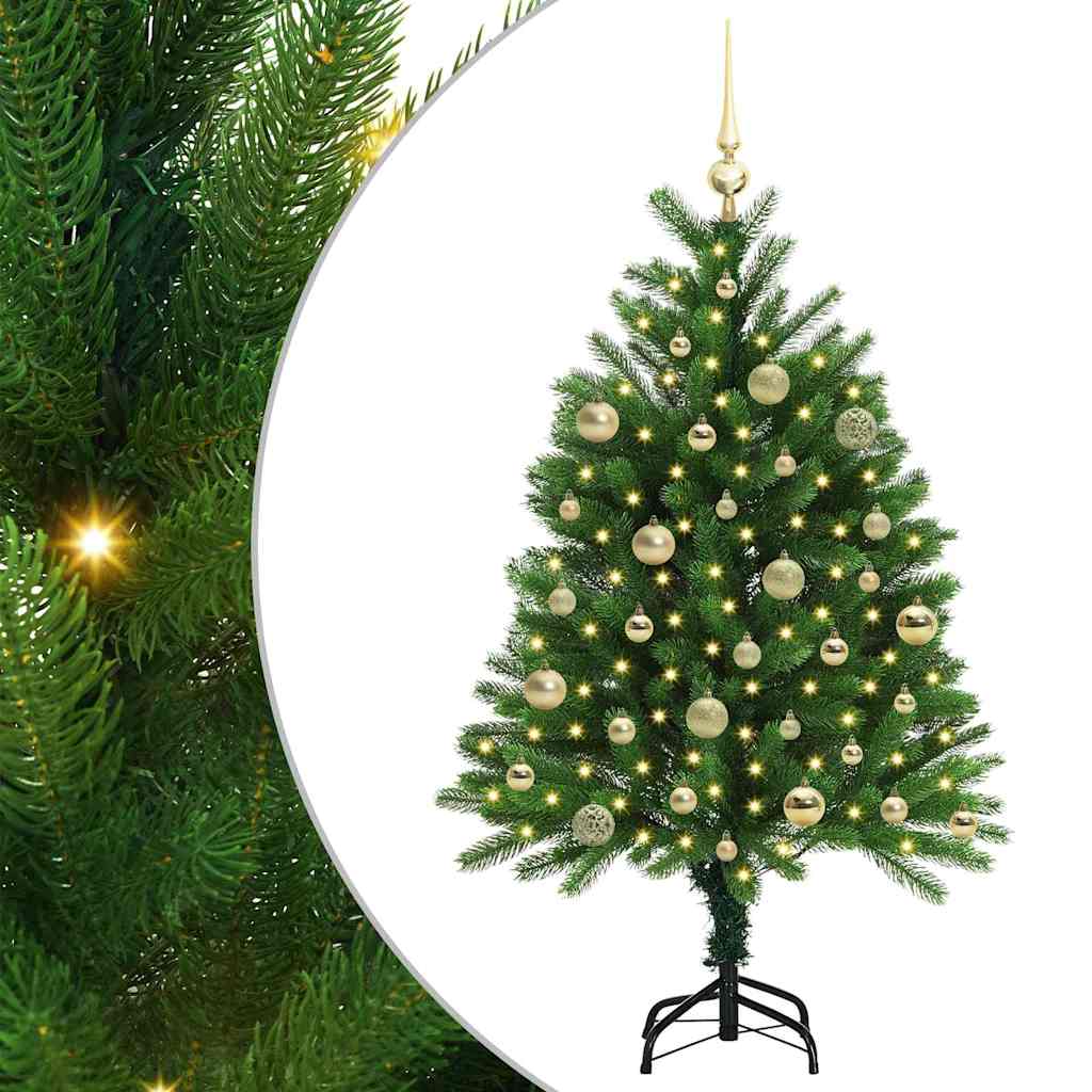 Albero di Natale con 150 LED con supporto Verde 120 cm PE 3396313