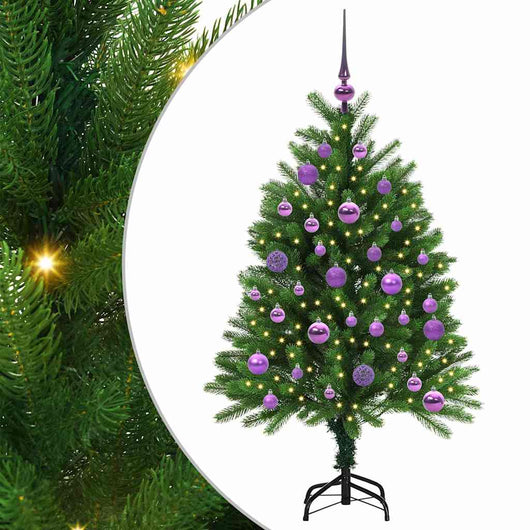 Albero di Natale con 150 LED con supporto Verde 120 cm PE 3396315