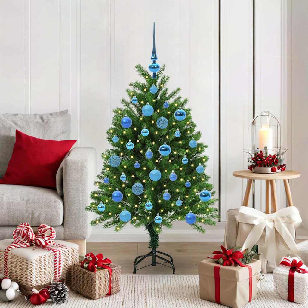 Albero di Natale con 150 LED con supporto Verde 120 cm PE 3396316