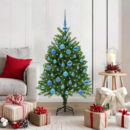 Albero di Natale con 150 LED con supporto Verde 120 cm PE 3396316