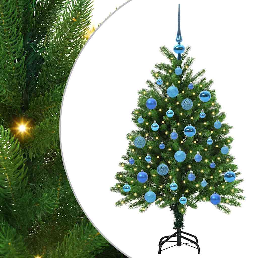 Albero di Natale con 150 LED con supporto Verde 120 cm PE 3396316