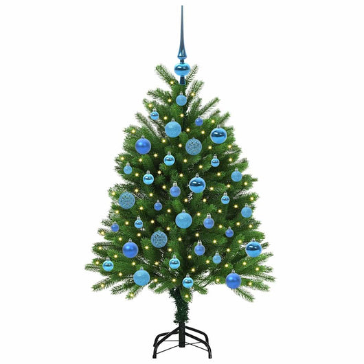 Albero di Natale con 150 LED con supporto-Luci decorative natalizie Verde 120 cm PE 940778