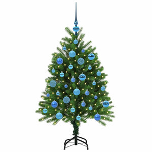 Albero di Natale con 150 LED con supporto Verde 120 cm PE 3396316
