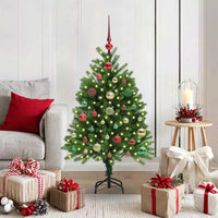 Albero di Natale con 150 LED con supporto Verde 120 cm PE 3396317
