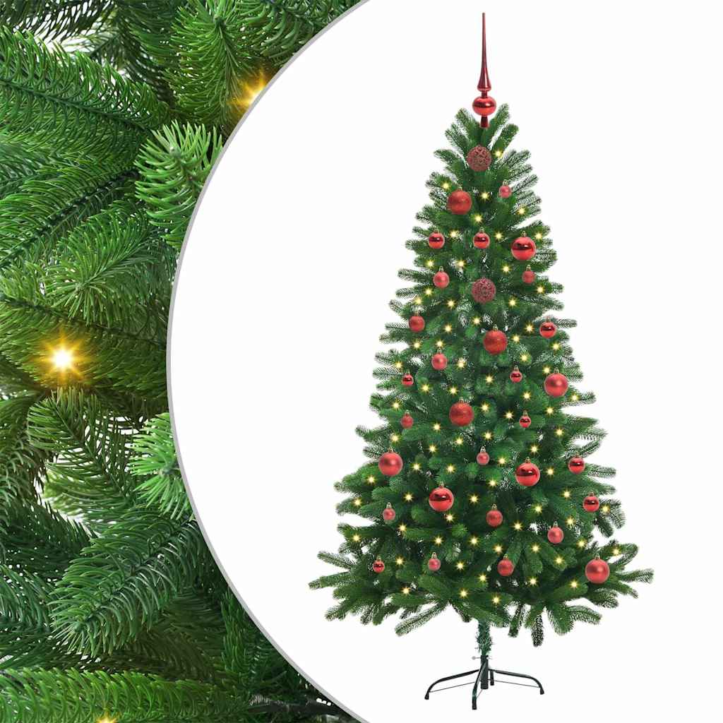 Albero di Natale con 150 LED con supporto Verde 150 cm PE 3396318