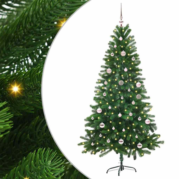 Albero di Natale con 150 LED con supporto Verde 150 cm PE 3396320