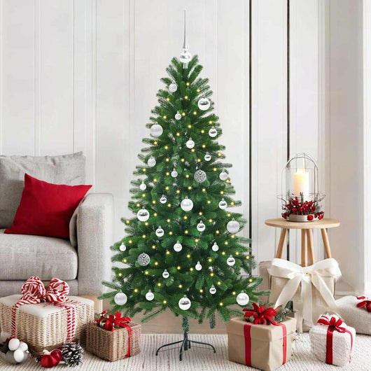 Albero di Natale con 150 LED con supporto Verde 150 cm PE 3396323