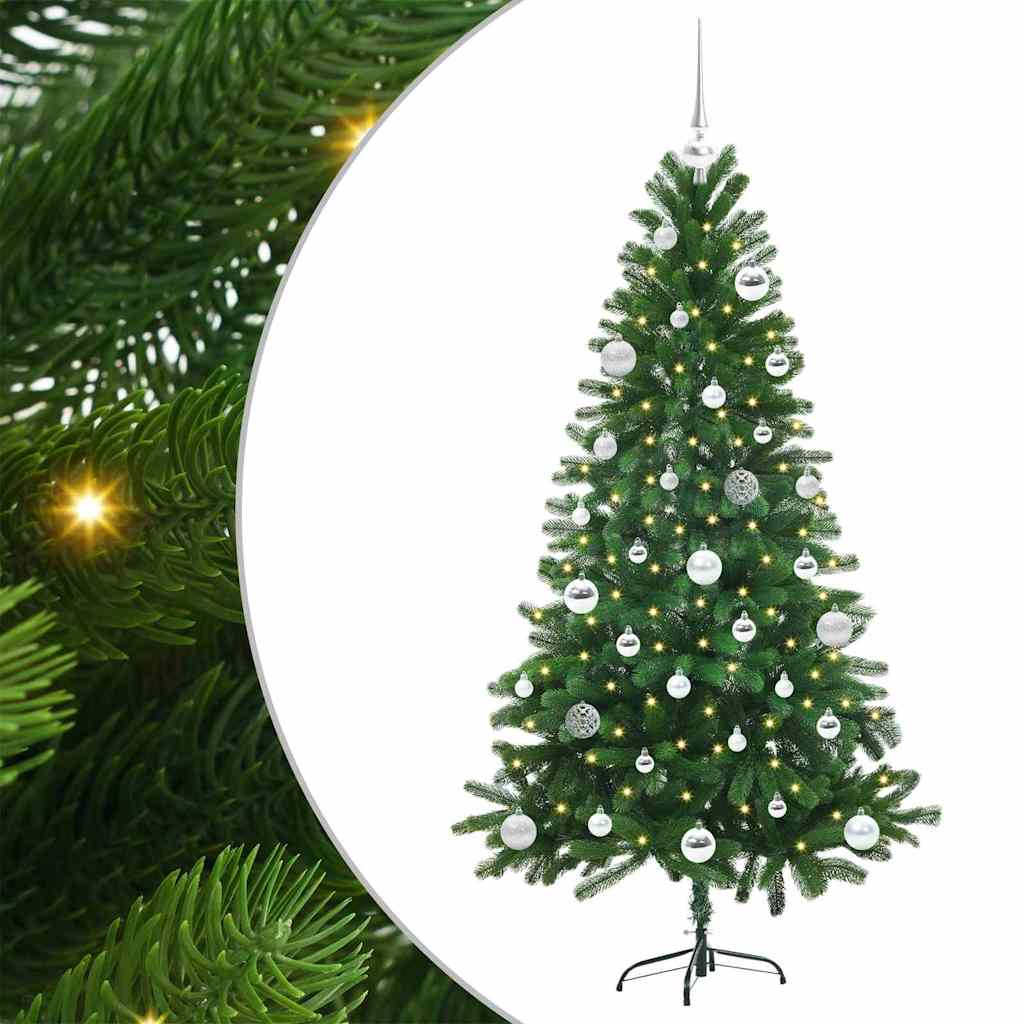 Albero di Natale con 150 LED con supporto Verde 150 cm PE 3396323