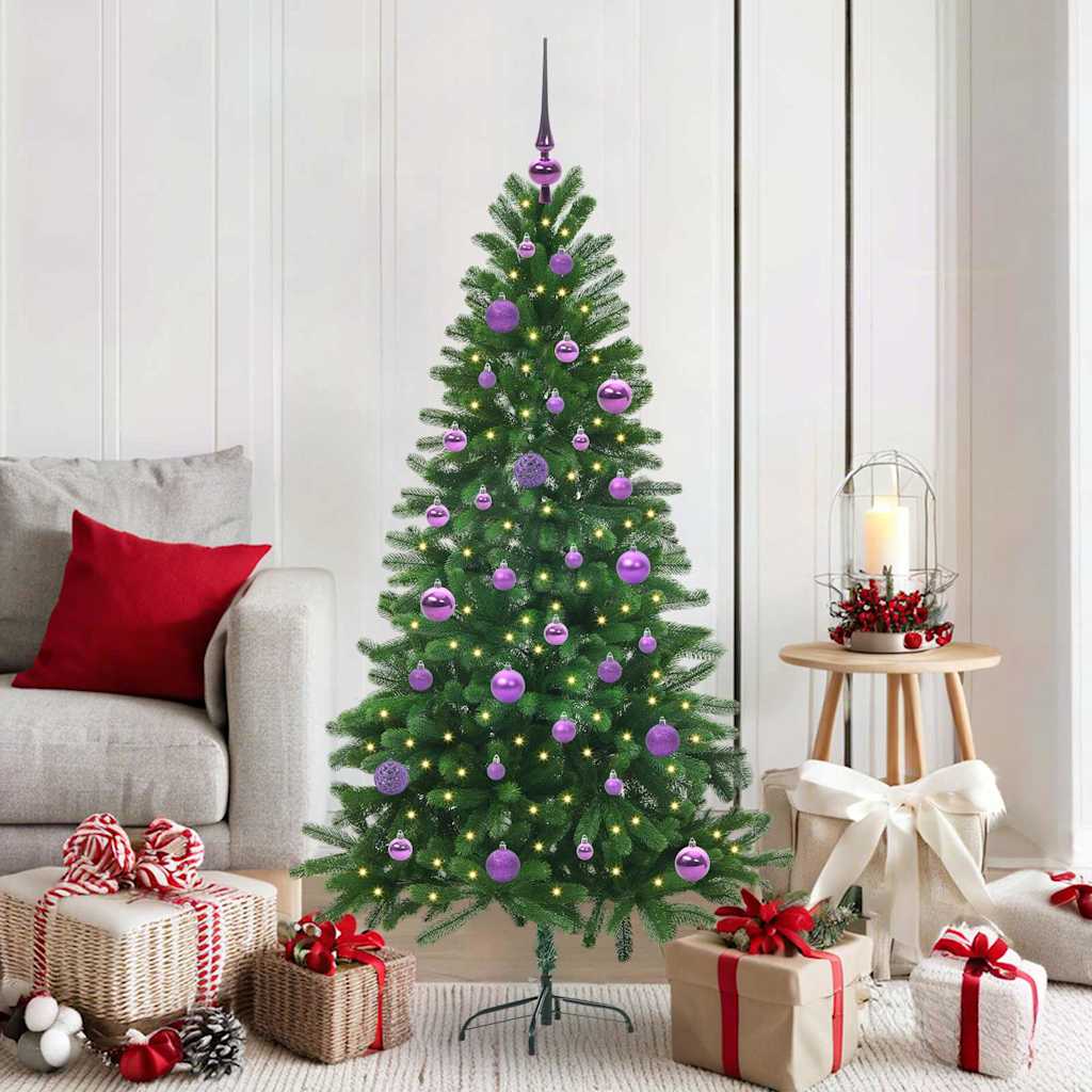 Albero di Natale con 150 LED con supporto Verde 150 cm PE 3396324