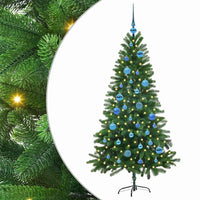 Albero di Natale con 150 LED con supporto-Luci decorative natalizie Verde 150 cm PE 318106