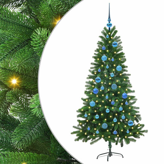 Albero di Natale con 150 LED con supporto Verde 150 cm PE 3396325