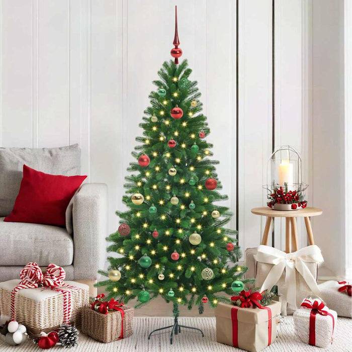 Albero di Natale con 150 LED con supporto Verde 150 cm PE 3396326