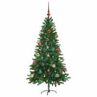 Albero di Natale con 150 LED con supporto-Luci decorative natalizie Verde 150 cm PE 673738