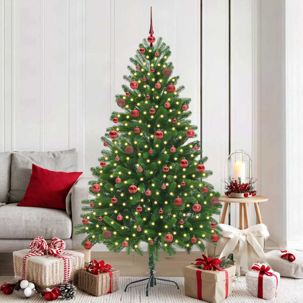 Albero di Natale con 300 LED con supporto Verde 180 cm PE 3396331