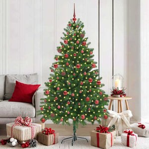 Albero di Natale con 300 LED con supporto Verde 180 cm PE 3396331