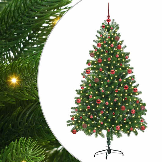 Albero di Natale con 300 LED con supporto Verde 180 cm PE 3396331