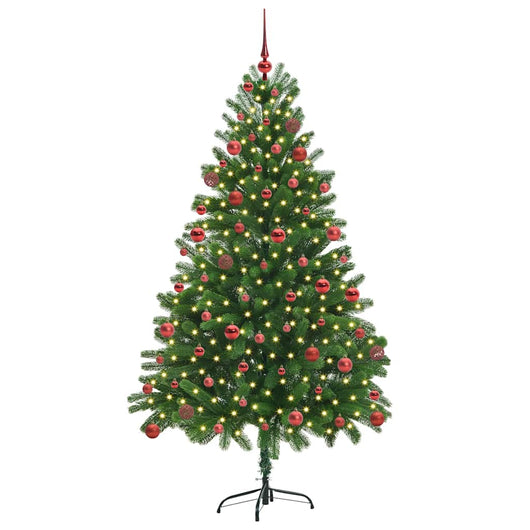 Albero di Natale con 300 LED con supporto-Luci decorative natalizie Verde 180 cm PE 410817