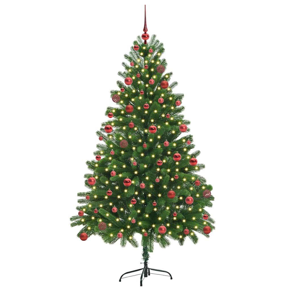 Albero di Natale con 300 LED con supporto Verde 180 cm PE 3396331