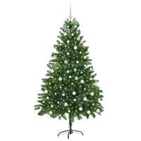 Albero di Natale con 300 LED con supporto-Luci decorative natalizie Verde 180 cm PE 514100