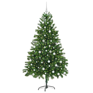 Albero di Natale con 300 LED con supporto Verde 180 cm PE 3396334