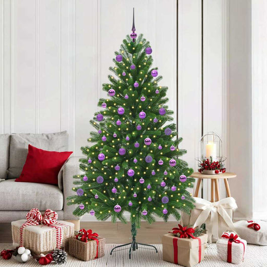Albero di Natale con 300 LED con supporto Verde 180 cm PE 3396337