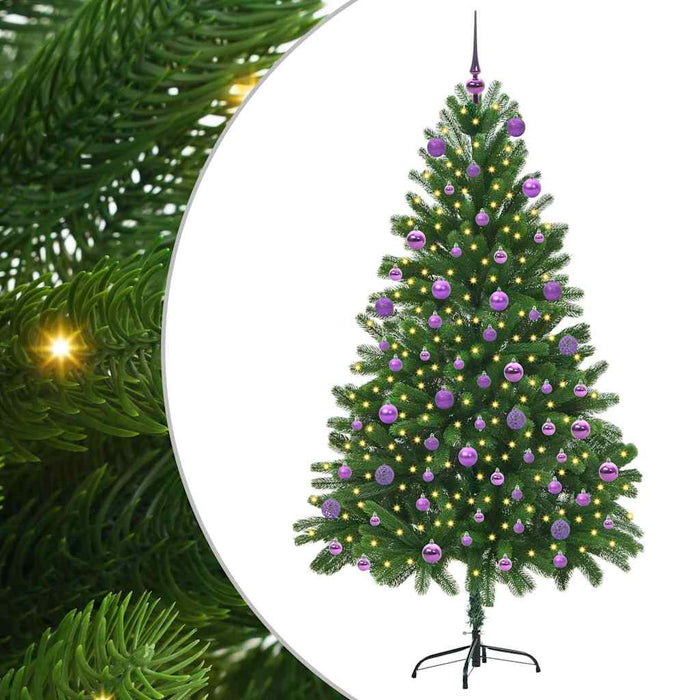 Albero di Natale con 300 LED con supporto Verde 180 cm PE 3396337