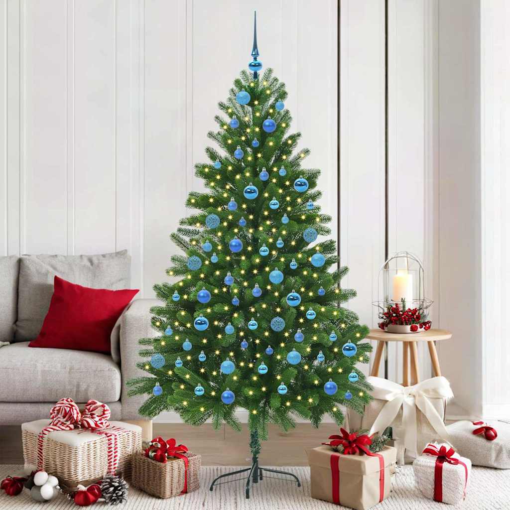 Albero di Natale con 300 LED con supporto Verde 180 cm PE 3396338