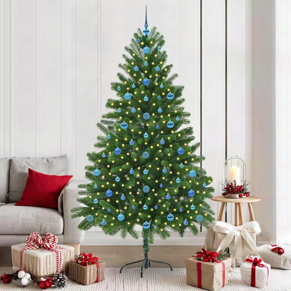 Albero di Natale con 300 LED con supporto Verde 210 cm PE 3396347