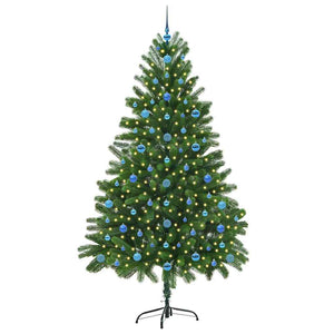 Albero di Natale con 300 LED con supporto Verde 210 cm PE 3396347