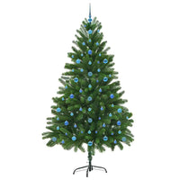 Albero di Natale con 300 LED con supporto Verde 210 cm PE 3396347