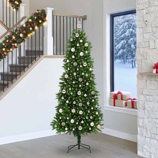 Albero di Natale con 300 LED con supporto Verde 240 cm PE 3396351