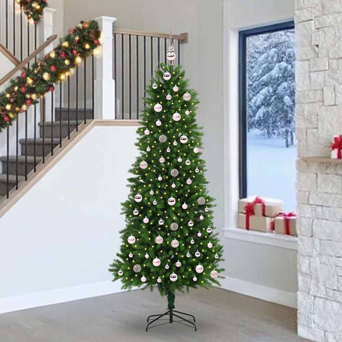 Albero di Natale con 300 LED con supporto Verde 240 cm PE 3396351
