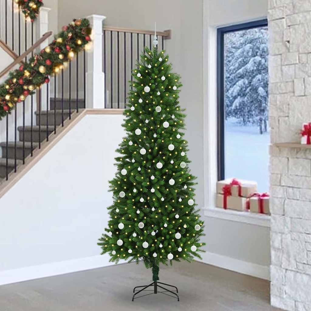 Albero di Natale con 300 LED con supporto Verde 240 cm PE 3396352