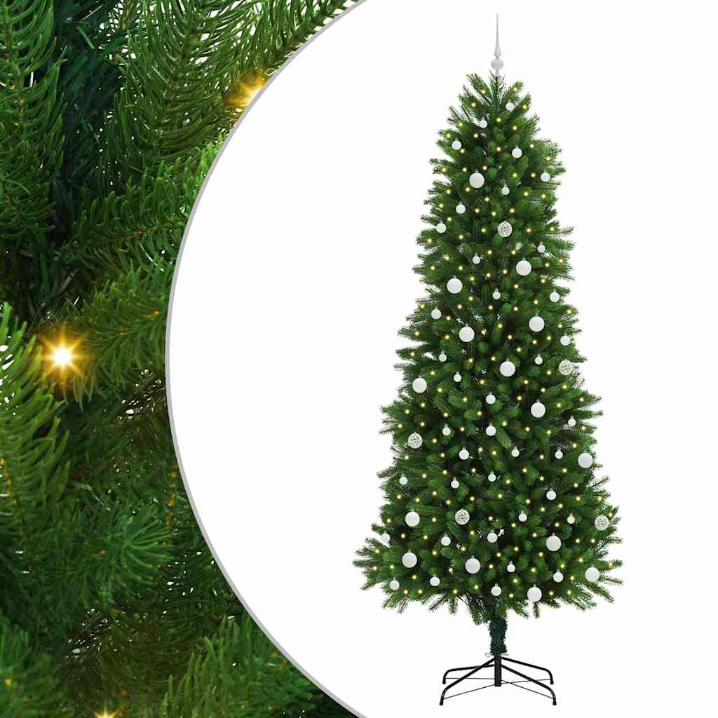 Albero di Natale con 300 LED con supporto Verde 240 cm PE 3396352