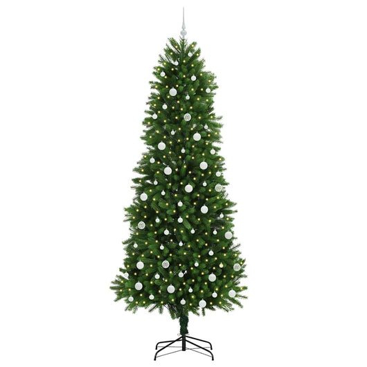 Albero di Natale con 300 LED con supporto-Luci decorative natalizie Verde 240 cm PE 588530