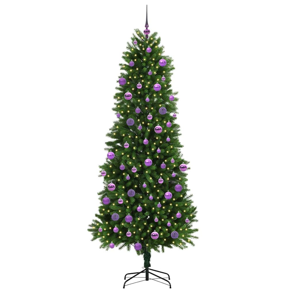 Albero di Natale con 300 LED con supporto Verde 240 cm PE 3396355