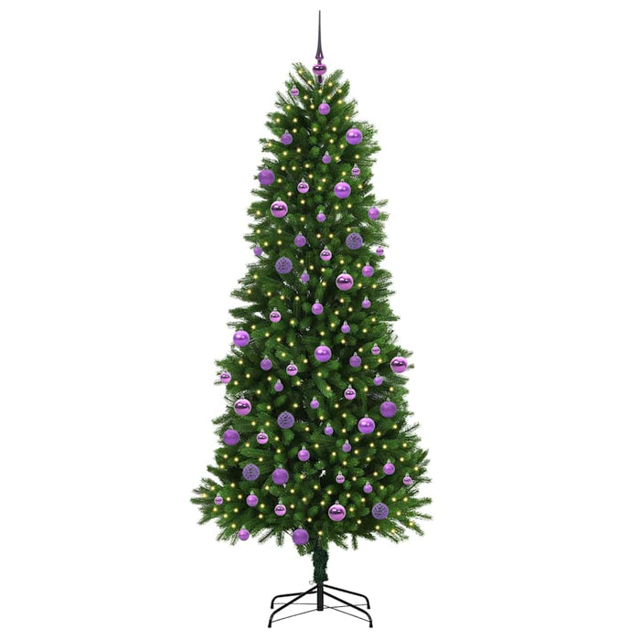 Albero di Natale con 300 LED con supporto Verde 240 cm PE 3396355