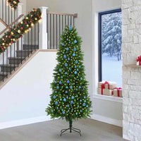 Albero di Natale con 300 LED con supporto Verde 240 cm PE 3396356
