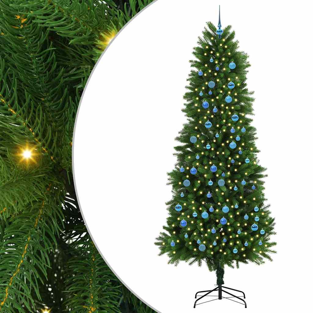 Albero di Natale con 300 LED con supporto Verde 240 cm PE 3396356