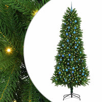 Albero di Natale con 300 LED con supporto Verde 240 cm PE 3396356