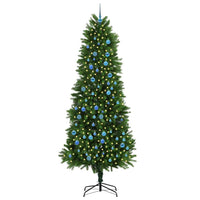 Albero di Natale con 300 LED con supporto Verde 240 cm PE 3396356