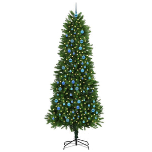 Albero di Natale con 300 LED con supporto Verde 240 cm PE 3396356