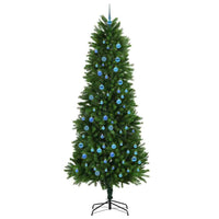 Albero di Natale con 300 LED con supporto Verde 240 cm PE 3396356