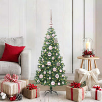 Albero di Natale con 150 LED con supporto Verde 120 cm PVC 3396360